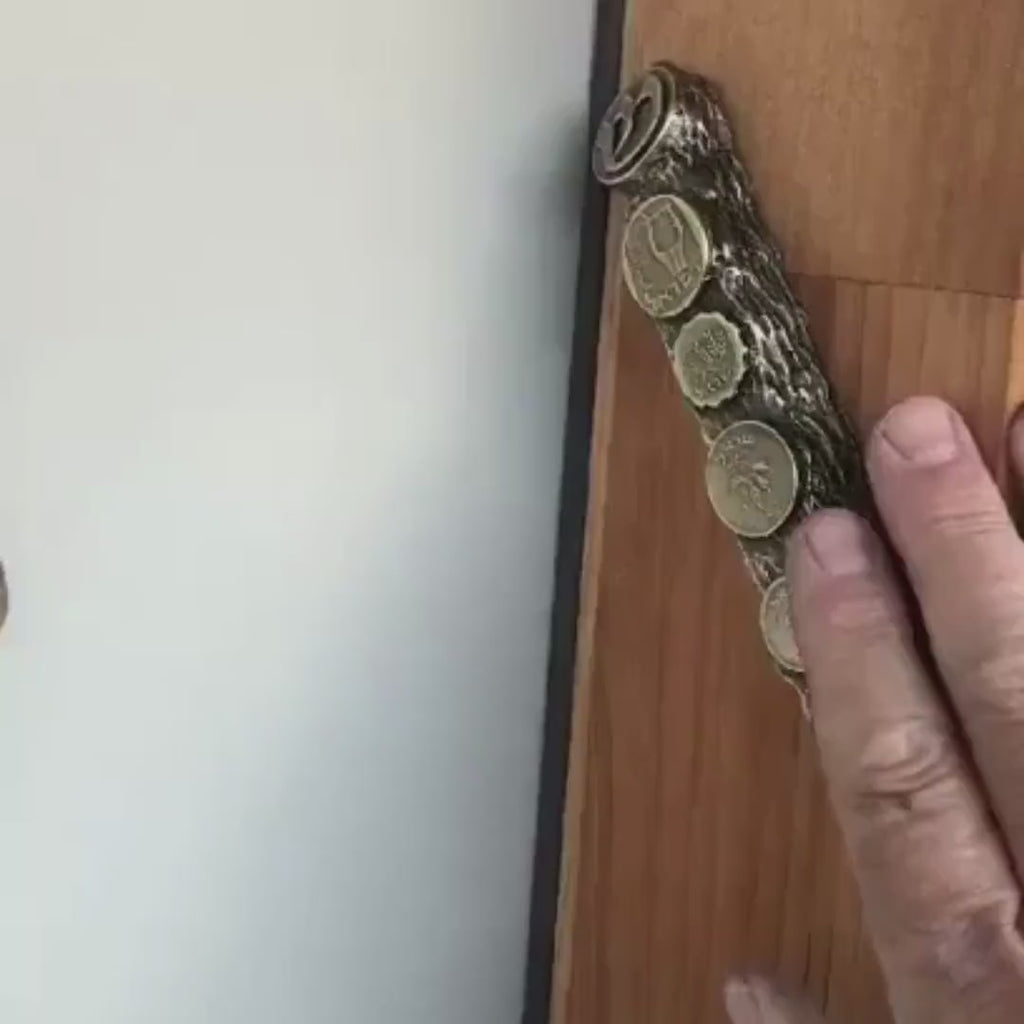 Ornate Blessing Symbols Mezuzah – 16 cm