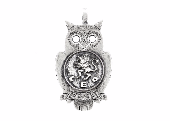 medallion necklace with the Leo medallion of The Zodiac noa tam coin jewelry one of a kind owl zodiac necklace