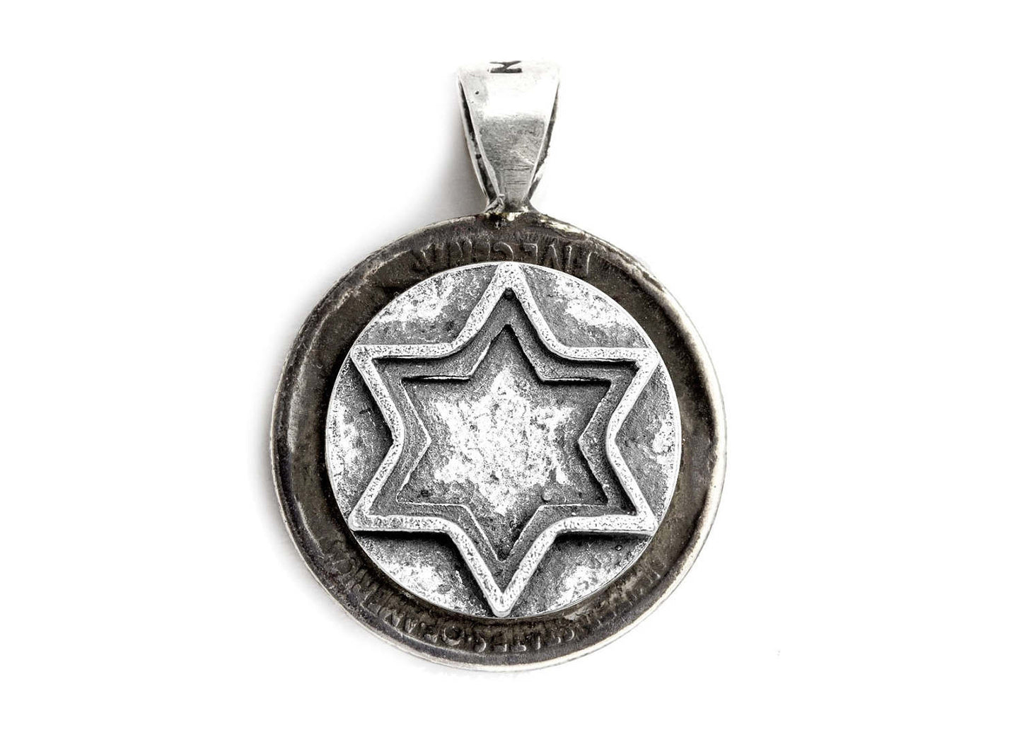 Star of David Coin Medallion Pendant on the Buffalo Nickel coin of USA - coin jewelry