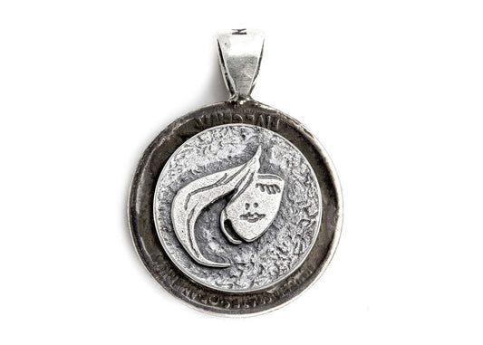 Stylish Face Medallion on Buffalo Nickel coin of USA Coin Pendant Necklace