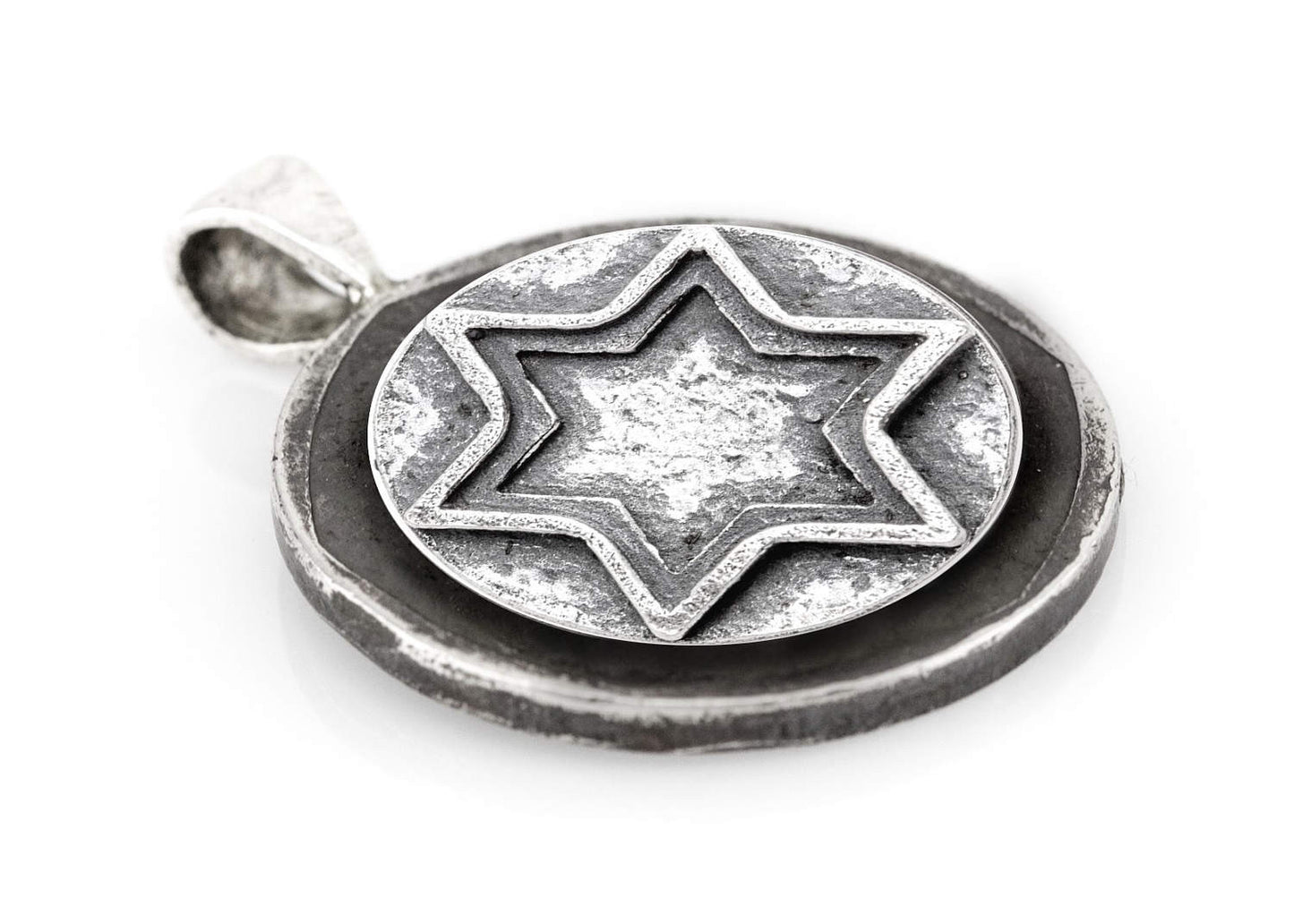 Star of David Coin Medallion Pendant on the Buffalo Nickel coin of USA - coin jewelry