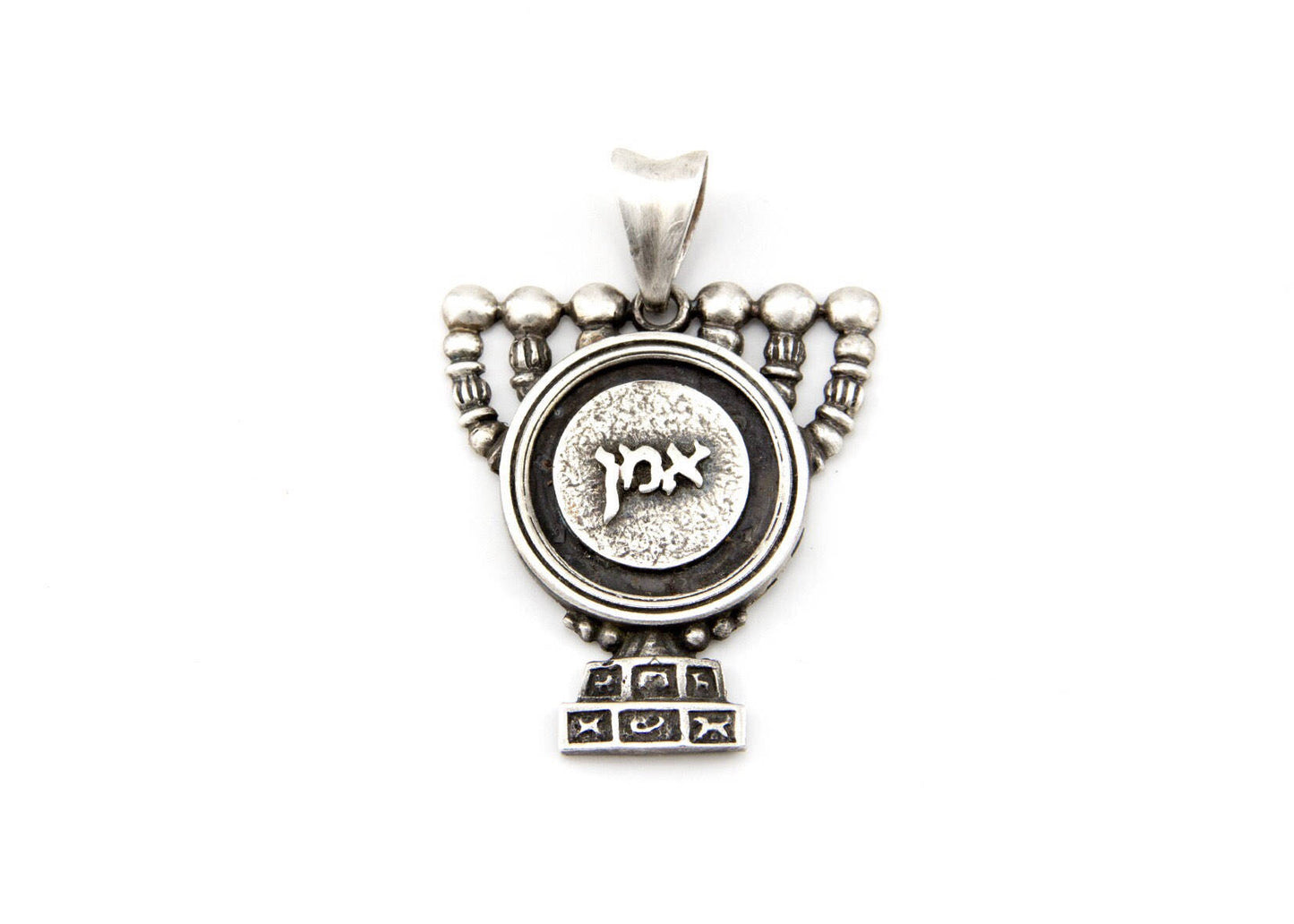 menorah amen necklace