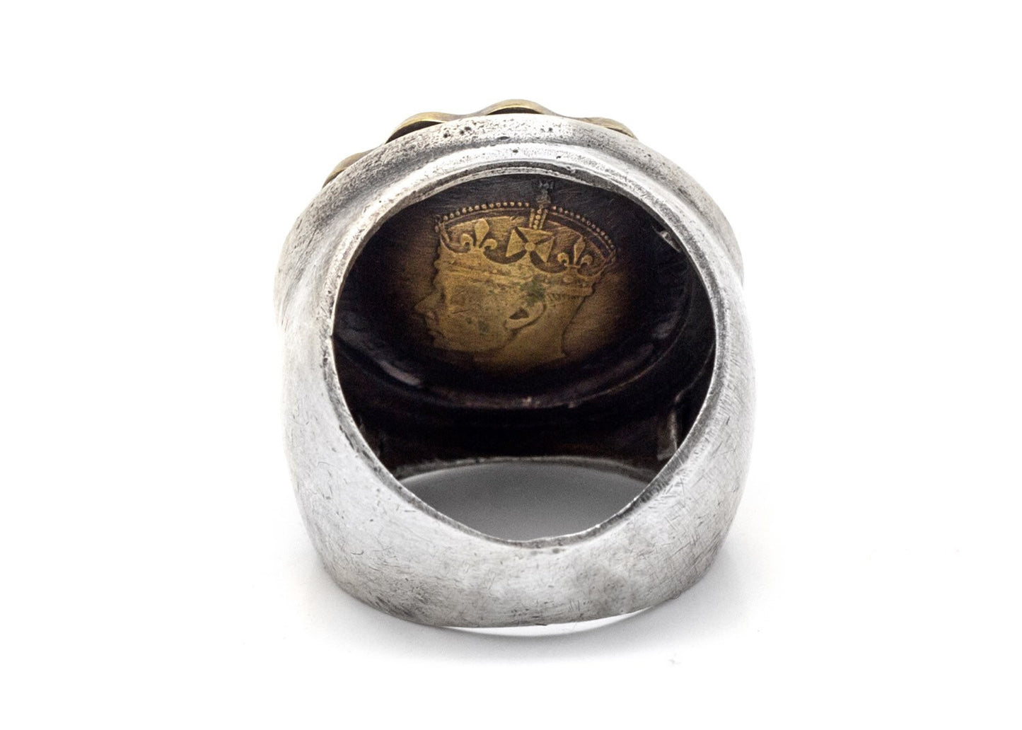 Indian Coin Ring - 1 Anna coin of British India Silver Ring