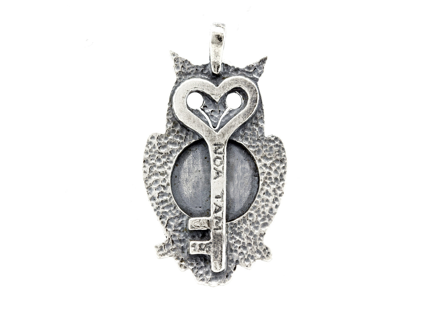 Silver Owl Pendant with Leo