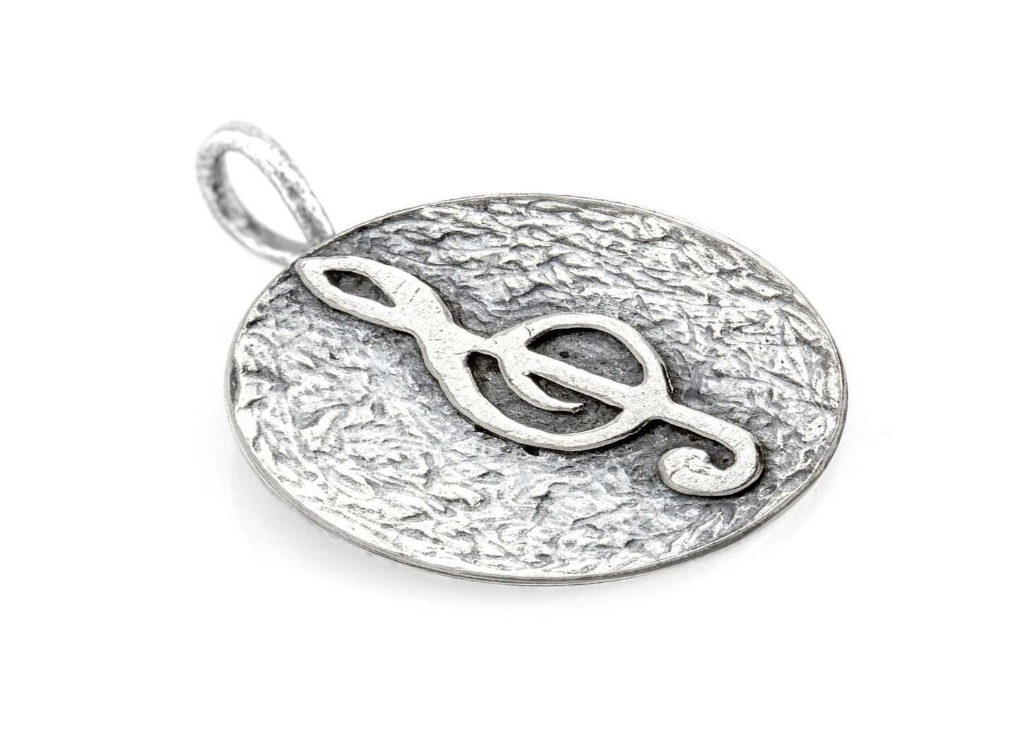 Sol Key Musical Coin Medallion Necklace