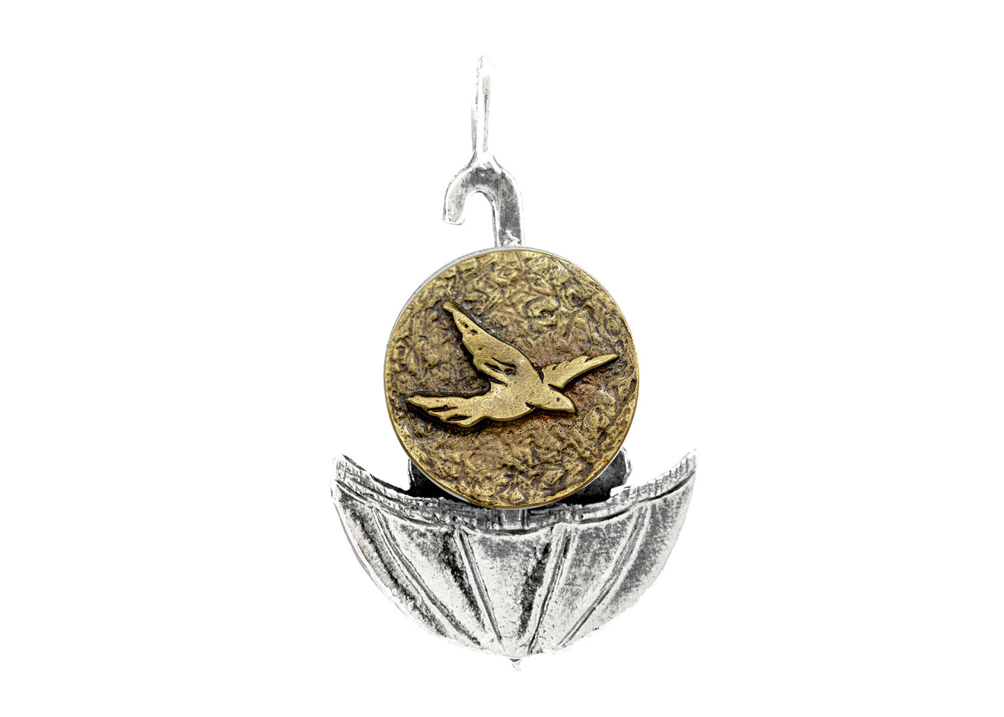 Bird Flying Umbrella Medallion of Israel
