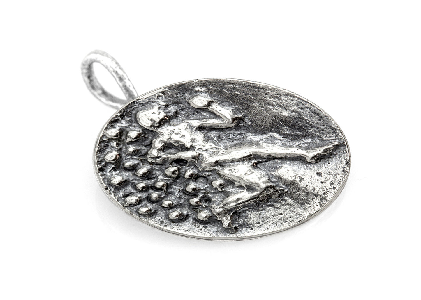 925 Sterling Pendant Silver With Running man