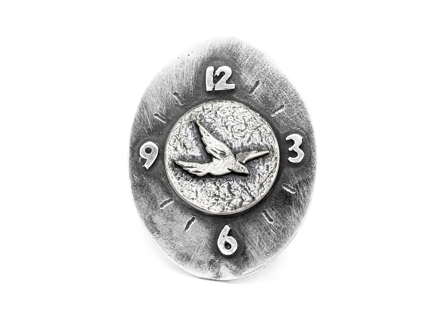 Bird Coin Flying Medallion Ring