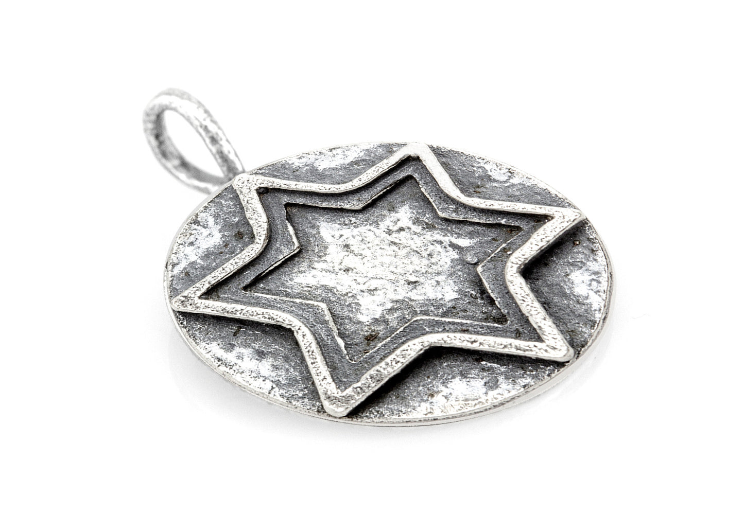 925 Sterling Pendant Silver With Star of David