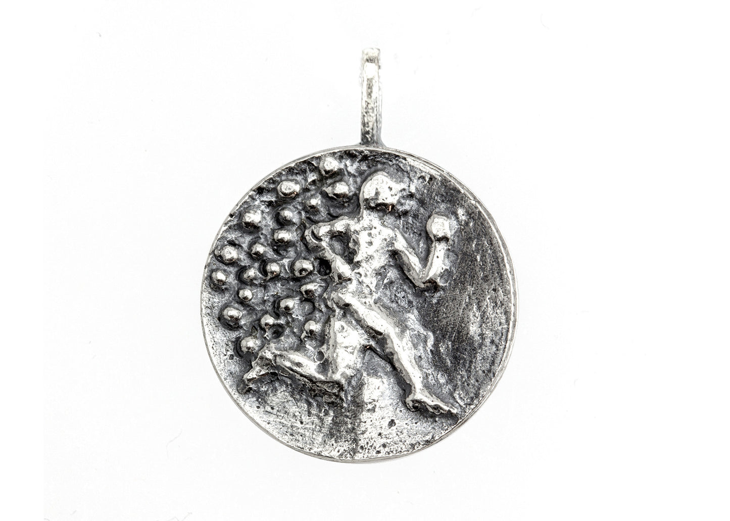 925 Sterling Pendant Silver With Running man