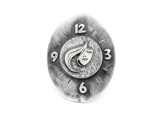 Stylish Face Coin Medallion Ring