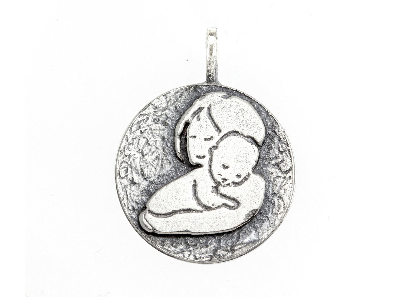 Mother and Child Unconditional Love Medallion Necklace