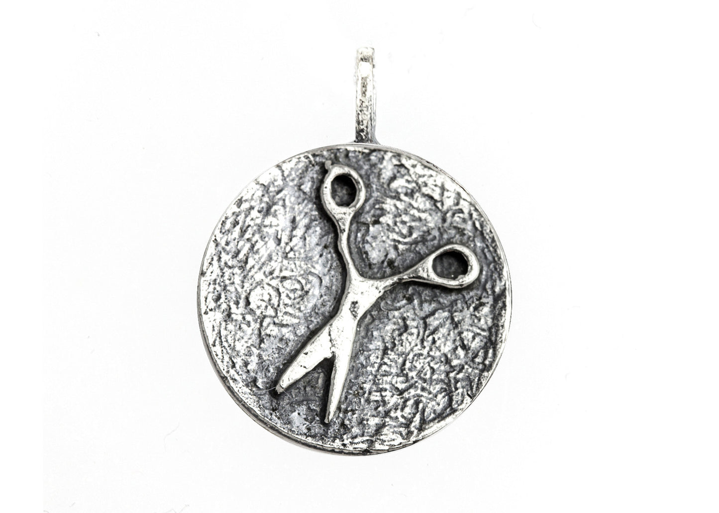 925 Sterling Pendant Silver With Scissors