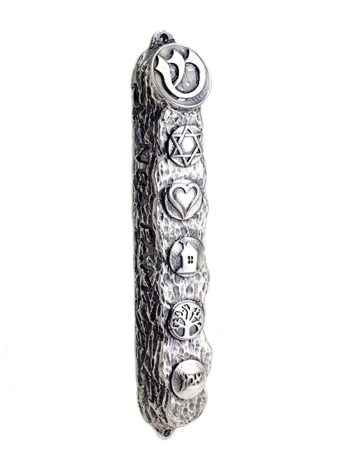 Silver Mezuzah Case, Silver Mezuzah with Scroll for Door, Ornate Mezuzah, Intricate Royal Mezzuzahs, Judaica Gifts for Home 16cm / 6.3Inch