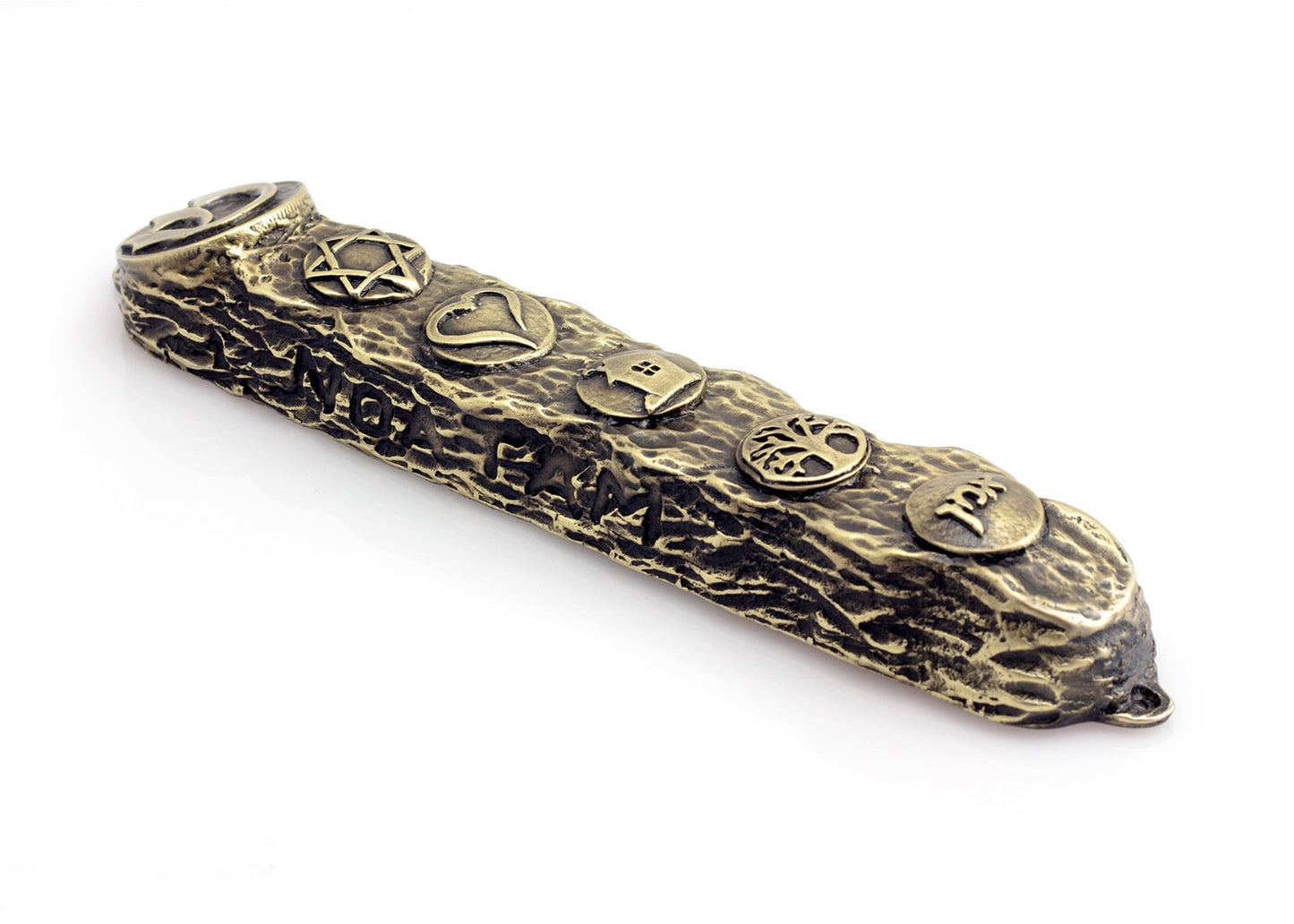 Bronze Mezuzah Case, Mezuzah with Scroll for Door, Ornate Mezuzah, Intricate Royal Mezzuzahs, Judaica Gifts for Home 16cm / 6.3Inch