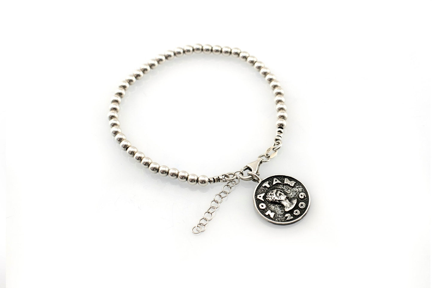 Libra medallion with a Bead Bracelet -Zodiac jewelry -One of kind jewelry