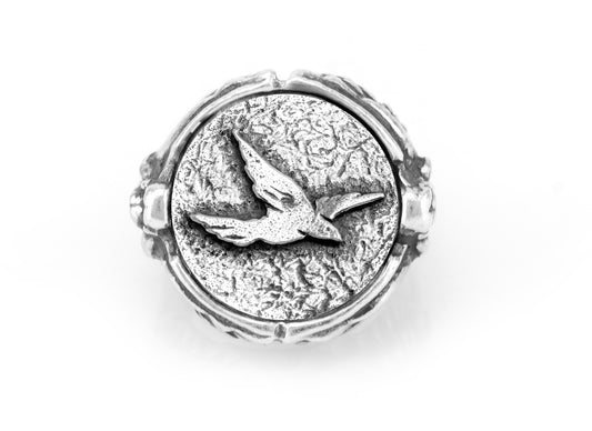 coin ring with the Flying bird medallion on Nike ring