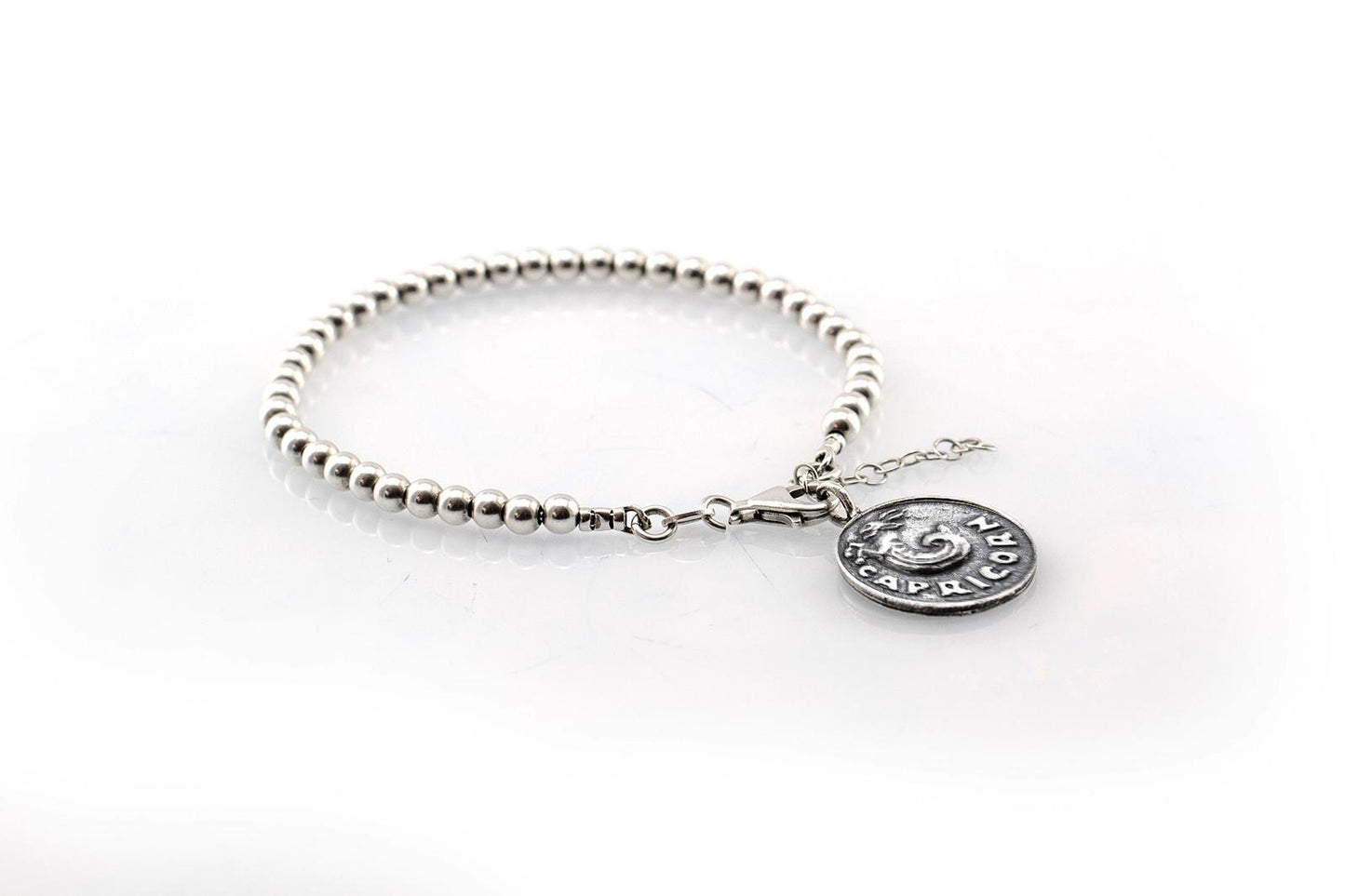 Aquarius medallion with a Bead Bracelet -Zodiac jewelry -One of kind jewelry