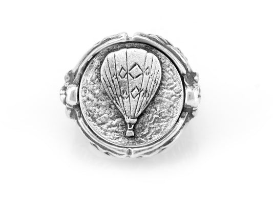 coin ring with the Hot Air Balloon medallion on Nike ring