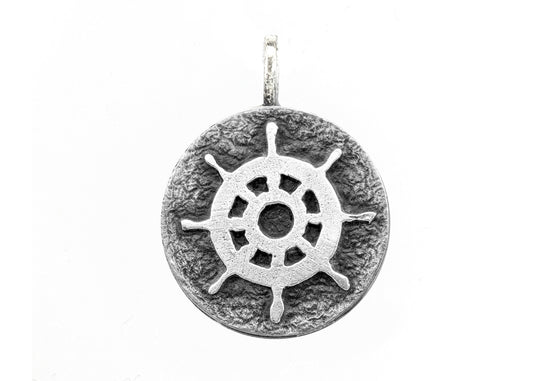 Necklace with Wheel Medallion