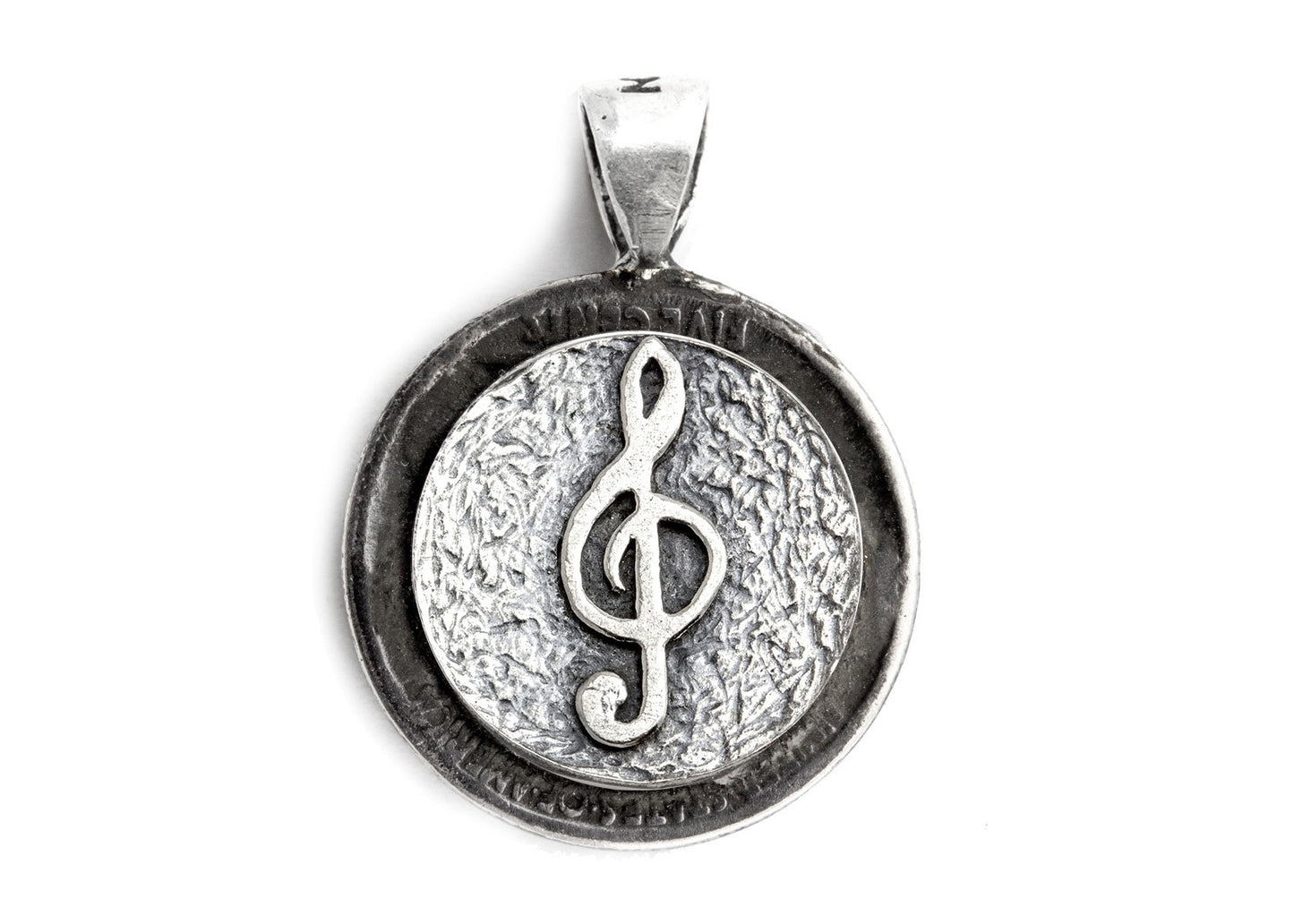 Treble Clef coin Treble Clef medallion and the Buffalo Nickel coin of USA