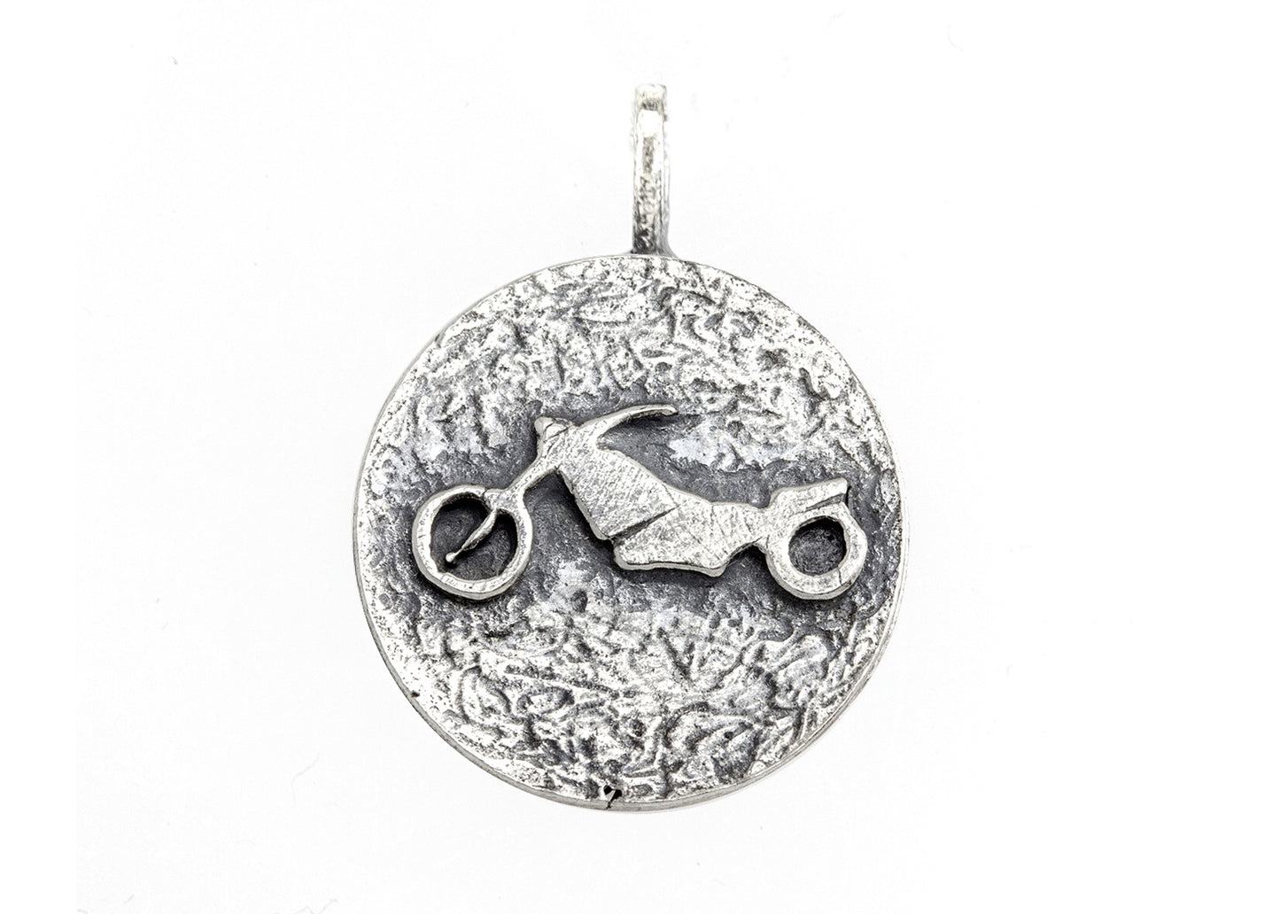 medallion necklace with the Motorbike medallion