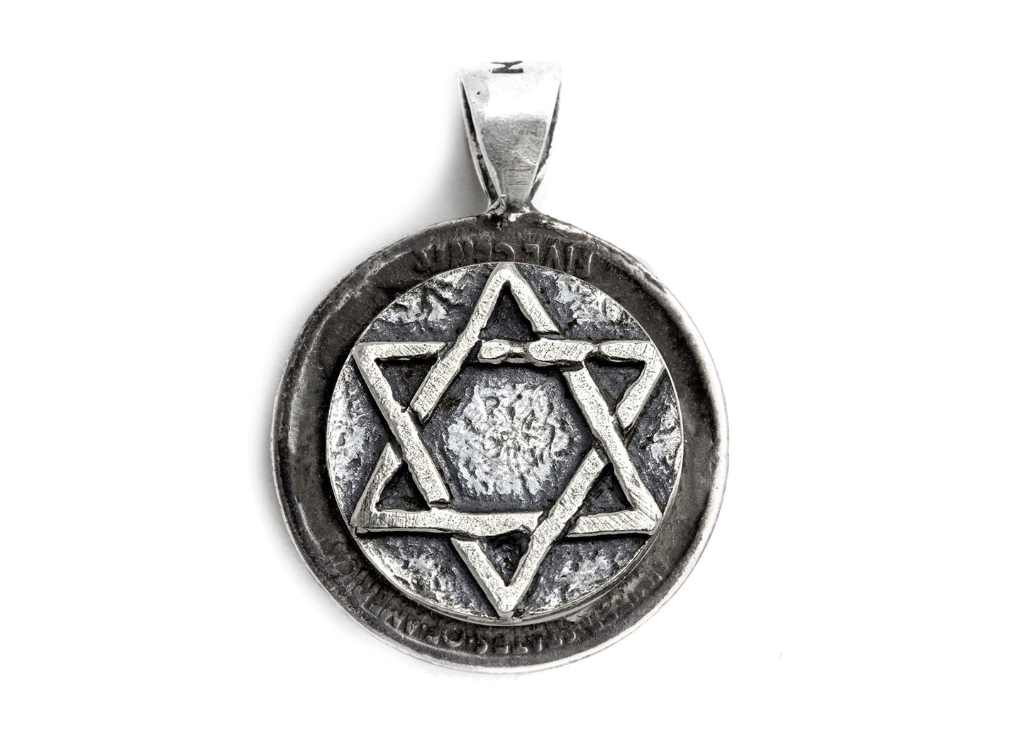 Star of David coin medallion and the Buffalo Nickel coin of USA
